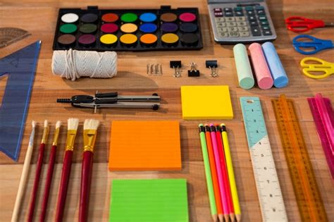 Free Photo Various Types Of Stationery
