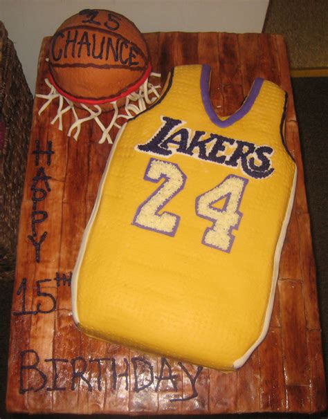 Get authentic los angeles lakers gear here. Laker (Kobe) Jersey & Basketball Cake - CakeCentral.com