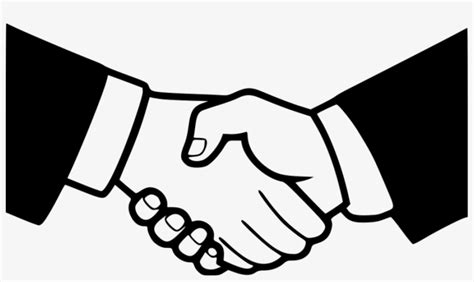 People Shaking Hands Clipart Black And White Go Images Web