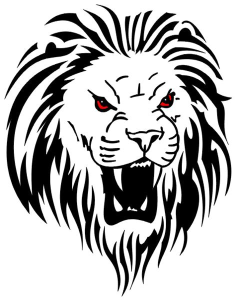 Lion Face Stencil