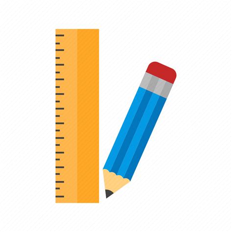 Eraser Office Pencil Pencils Ruler Sharp Write Icon Download On