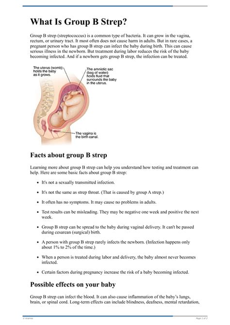 Text What Is Group B Strep Healthclips Online