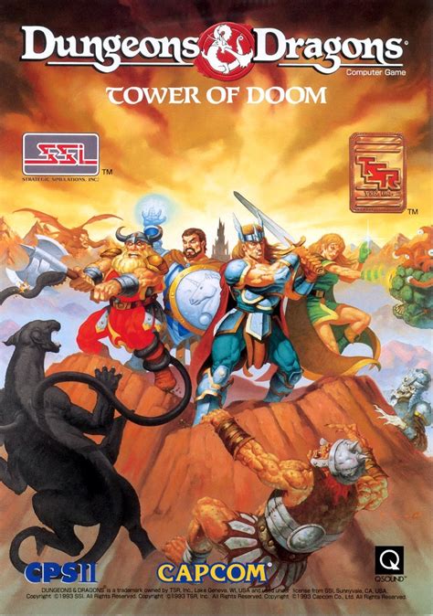 Dungeons And Dragons Tower Of Doom Para Arcade 1993