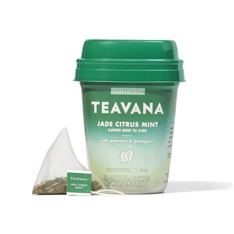 Teavana Jade Citrus Mint Flavored Green Tea Blend Tea Bags Ct