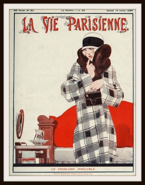 French Magazine Paris La Vie Parisienne Vintage Reproduction Art