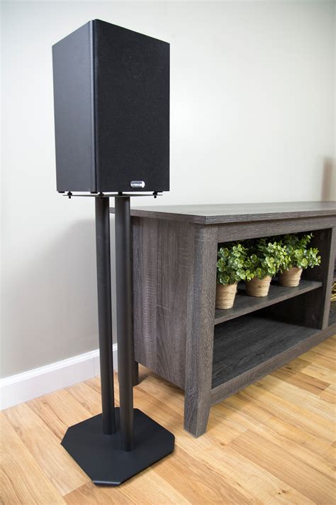 Universal Steel Floor Speaker Stands For Surround Sound And Book Shelf