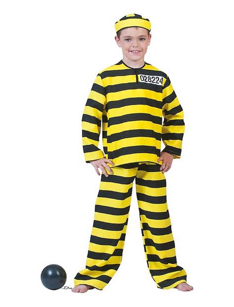 Convict Prisoner Child Costume
