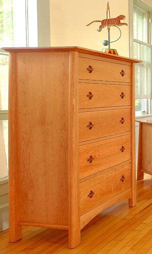 Cherry Moon 4 Drawer Chest Handcrafted Solid Wood Bedroom Chest