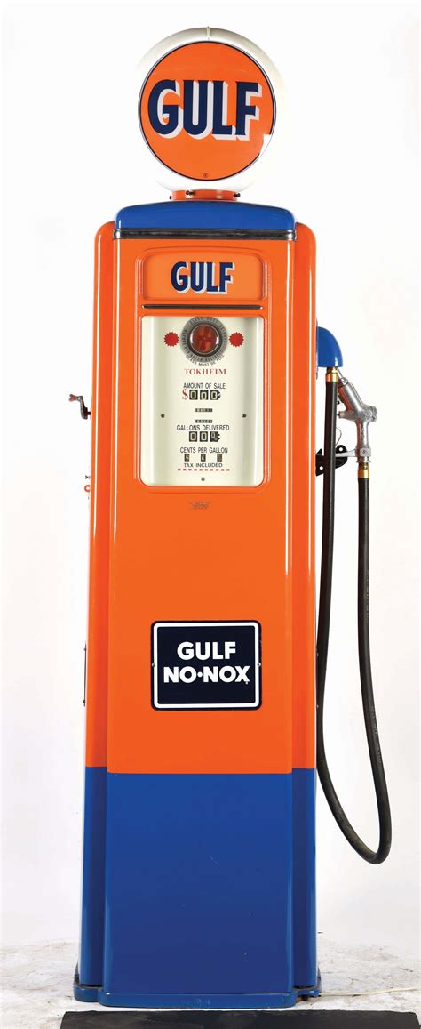 Lot Detail Tokheim 39 Gas Pump Restored In Gulf Gasoline