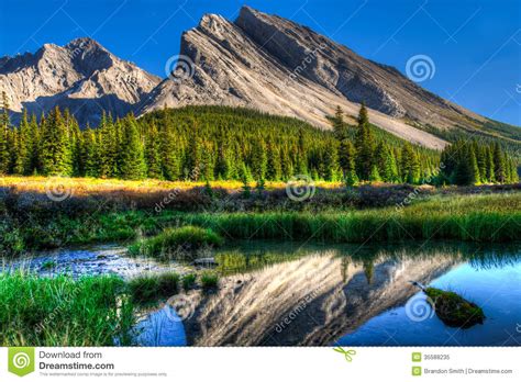 Scenic Mountain Views Stock Image Image Of Alpine Elbow 35588235