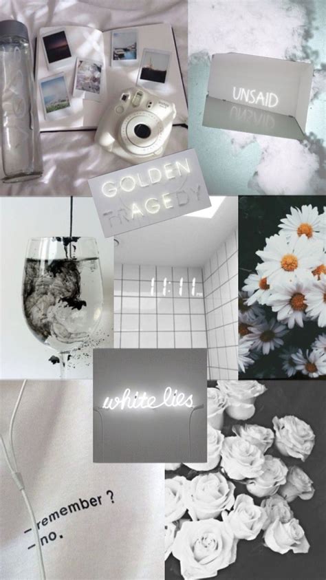 Free Download White Aesthetic Collage Wallpapers Top Free White