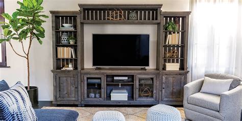 Transform your living room entertainment space with the top 70 best tv wall ideas. Coastal Living Room with Sinclair Entertainment Center | Small apartment living room, Coastal ...