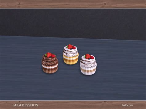 The Sims Resource Laila Desserts Cupcake V3