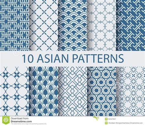 Asia Pattern Stock Vector Illustration Of Ornate Background 52447641