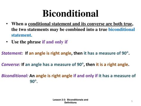 Biconditional Definition