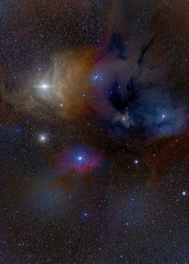 Rho Ophiuchi Nebular Complex By Warren Keller Space Stars Rho The