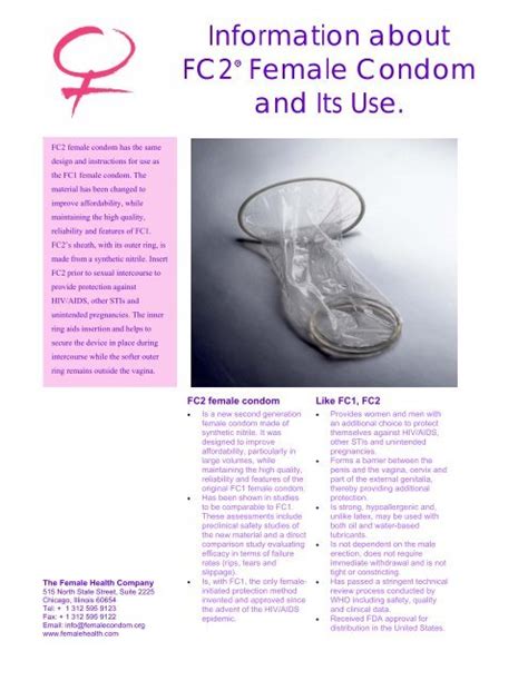 information about fc2 female condom and its use