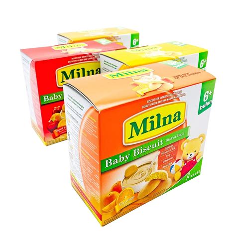 Milna Baby Biscuits Original Banana Mixed Fruits 130 G Shopee