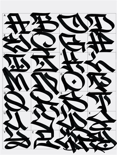 Printable Graffiti Letters Customize And Print