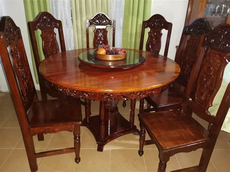 Antique Narra 6 Seater Dining Set On Carousell
