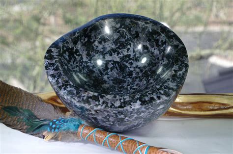 Merlinite Bowl / Indigo Gabbro Bowl / Polished Stone Bowl | Etsy | Stone bowl, Bowl, Polished stone