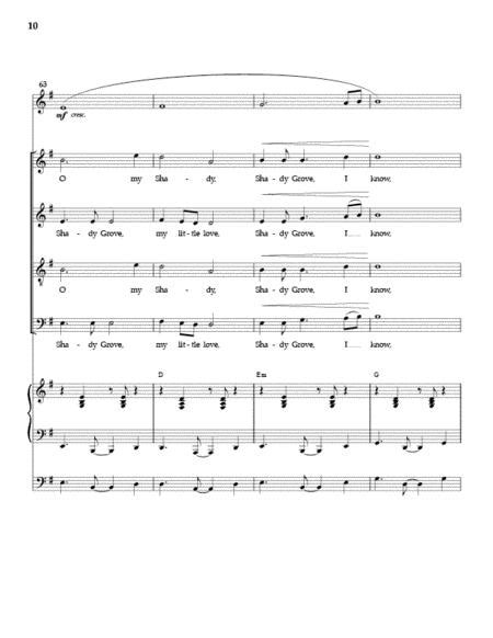 Shady Grove Satb Full Score And Parts By Appalachain Folk Song
