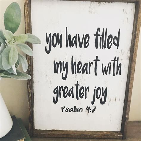 You Have Filled My Heart With Greater Joy Sign Custom Sign Etsy