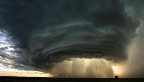 Mesocyclone Inside Supercell Thunderstorm Photographie National