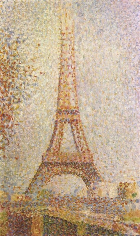 Georges Seurat La Tour Eiffel 1889 Fine Arts Museum De San Francisco