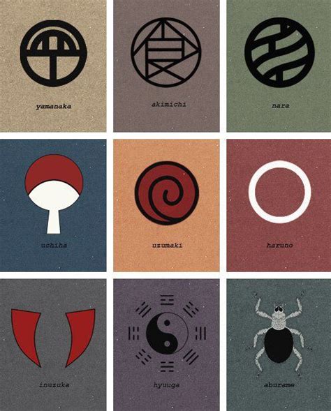 Naruto All Hidden Villages Symbols