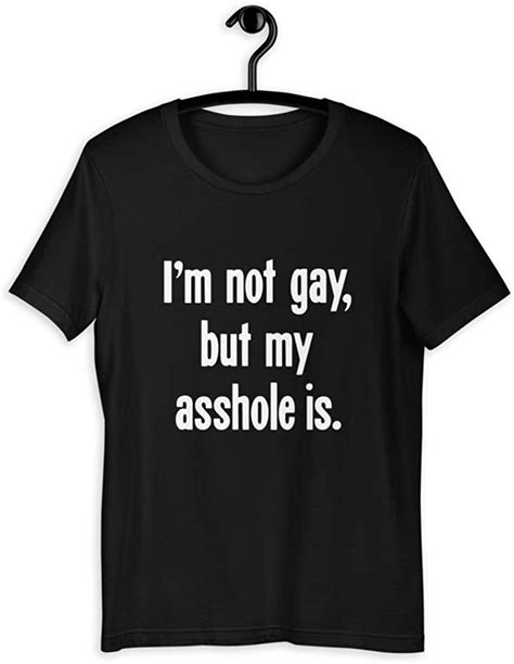 New Black Novelty Comedy T Shirt Tshirt Im Not Gay But My