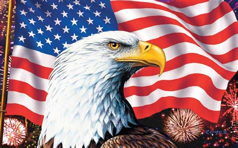 American Flag Bald Eagle Symbols Of America Hd Wallpaper