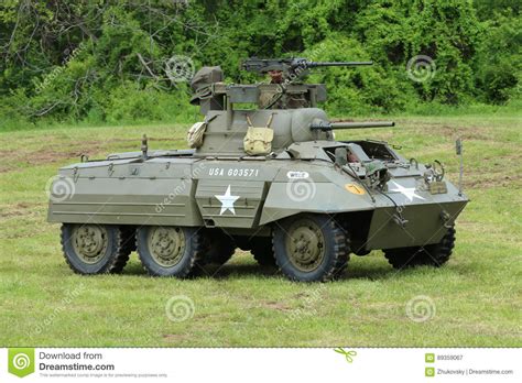 M8 Greyhound Armored Car From The Museum Of American Armor During World