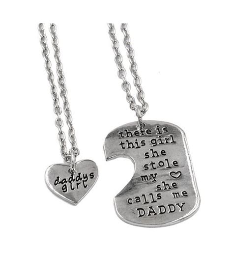 Udobuy Father Daughter Necklace Fathers Daddy Necklace Set Ca Dm Xy V