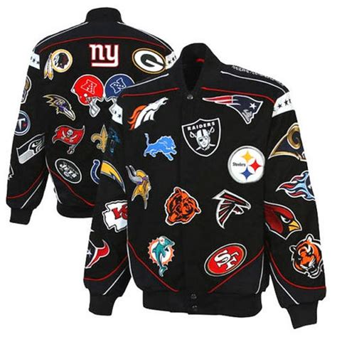 Nfl Nfl National Football League Official Collage Twill Jacket Nfc