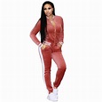 Fashion Two Piece Set Women Sweat Suits Slim Bodycon Hoodies Sweatshirt ...