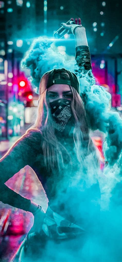 Smoke Girl Edit Hd Phone Wallpaper Peakpx