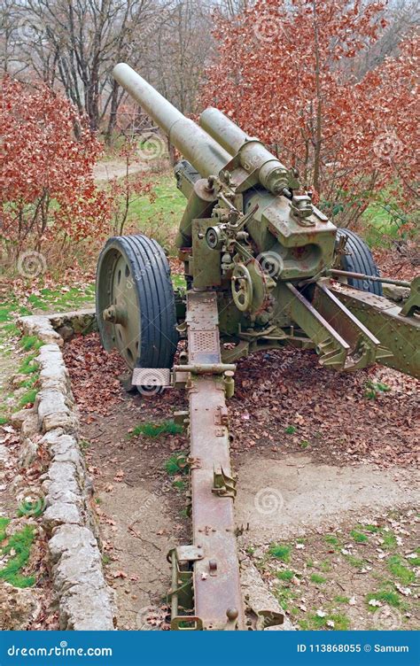Old German Cannon On Position Stock Image Image Of Armed Germans