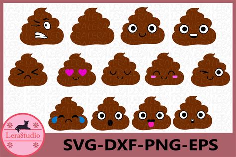 Poop Emoji Svg Emoji Svg Poop Svg Face Vector Files 244445 Svgs