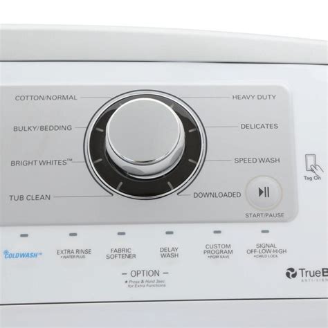 Lg Wt5270cw 49 Cu Ft High Efficiency Top Load Washer In White