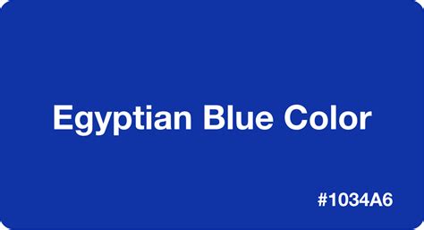 Egyptian Blue Color Hex Code 1034a6