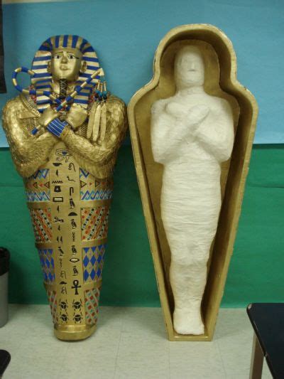 Paper Mache Mummy And Sarcophagus Egypt Crafts Egyptian Crafts
