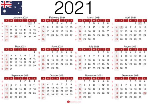 2021 Calendar With Holidays Excel