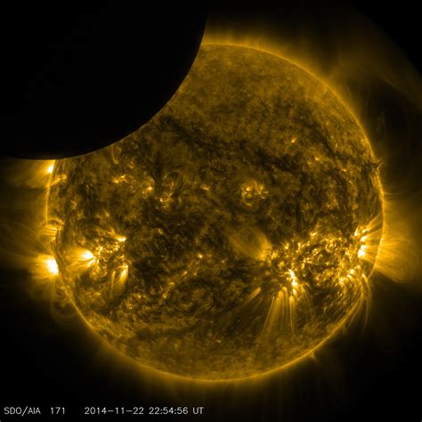 Nasas Sdo Shows Moon Transiting The Sun