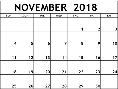 November 2018 Singapore Calendar November Printable Calendar 2018
