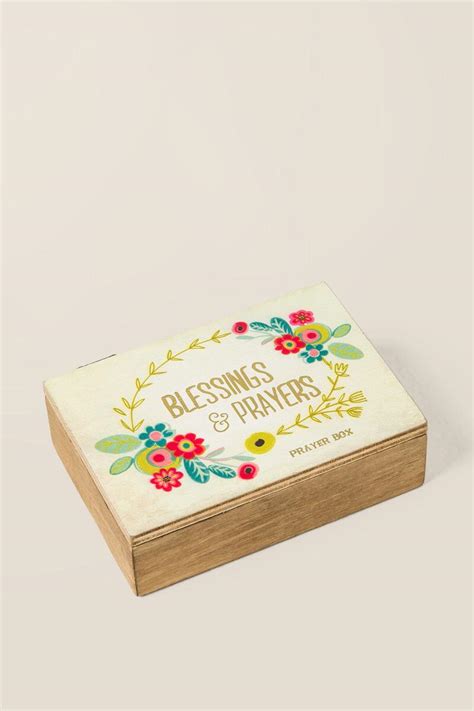 Rather than try to stealth throw away all their stuff, we decided a religious prayer box might do the trick with all those medals. Floral Blessings and Prayers Wooden Prayer Box | francesca's