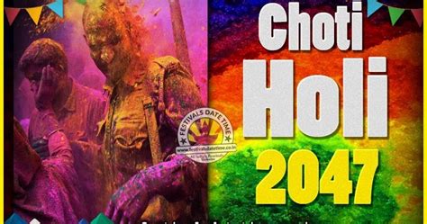 2047 Choti Holi Puja Date And Time 2047 Choti Holi Calendar Festivals