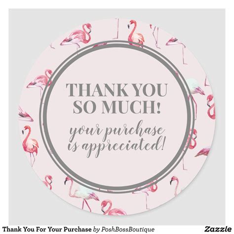 I appreciate your quick payment. Thank You For Your Purchase Classic Round Sticker | Zazzle.com in 2020 | Card supplies, Business ...