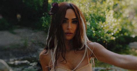 Megan Fox Is Literally Naked By A Creek In A Drenched Cottagecore Dress