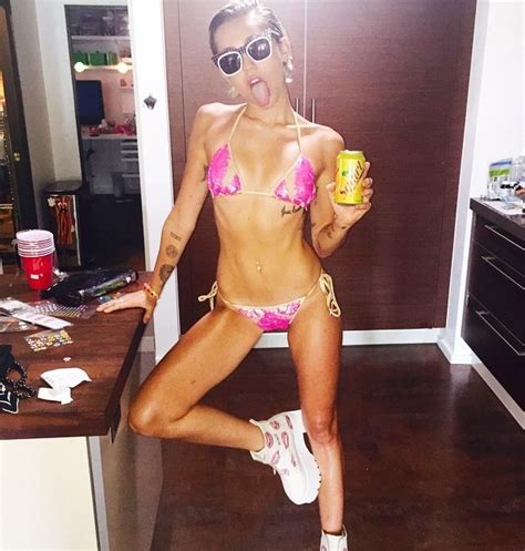 Miley Cyrus Ready For Summer In A Tiny Bikini